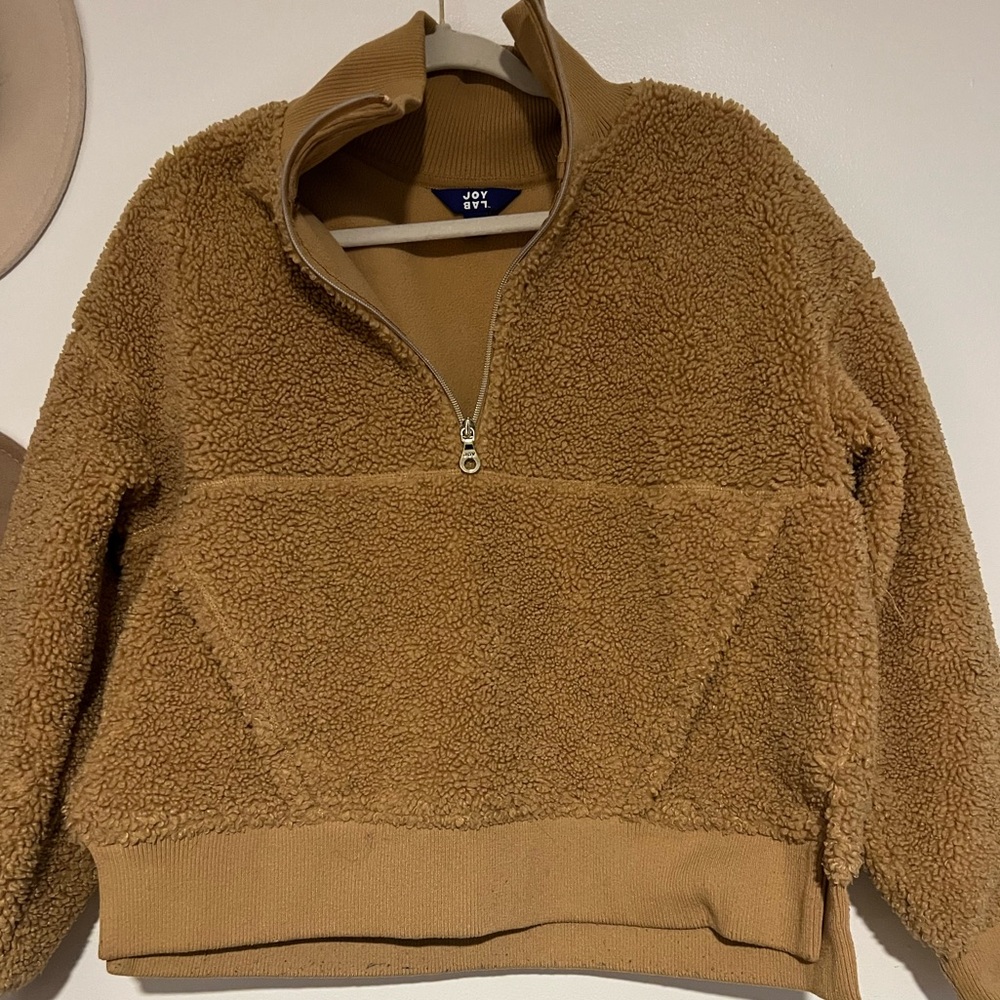 NWOT JoyLab Sherpa Quarter Zip